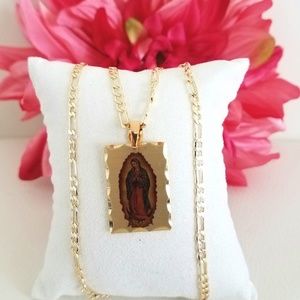 Lady of Guadalupe Large Picture Pendant